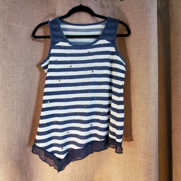 Stars & Stripes Asymmetrical Tank - Picture 1 of 6